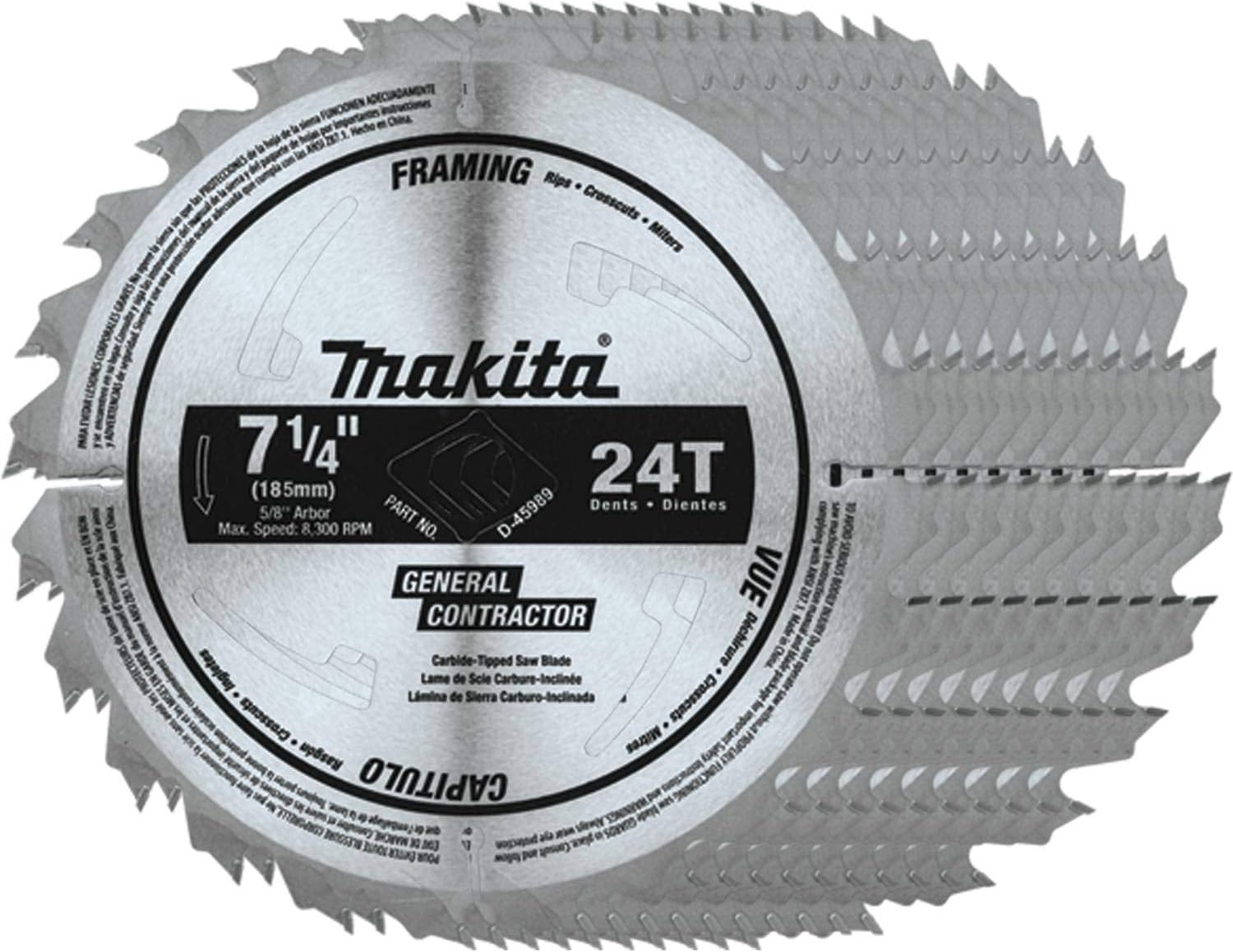 7-1/4 X 24T THIN FRAMING BLADE - DW3578B10 | Tanner