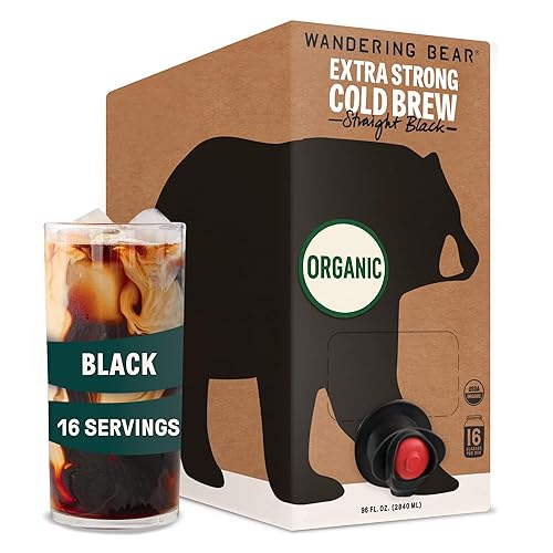Wandering Bear Straight Black Organic Cold Brew Coffee On Tap,
