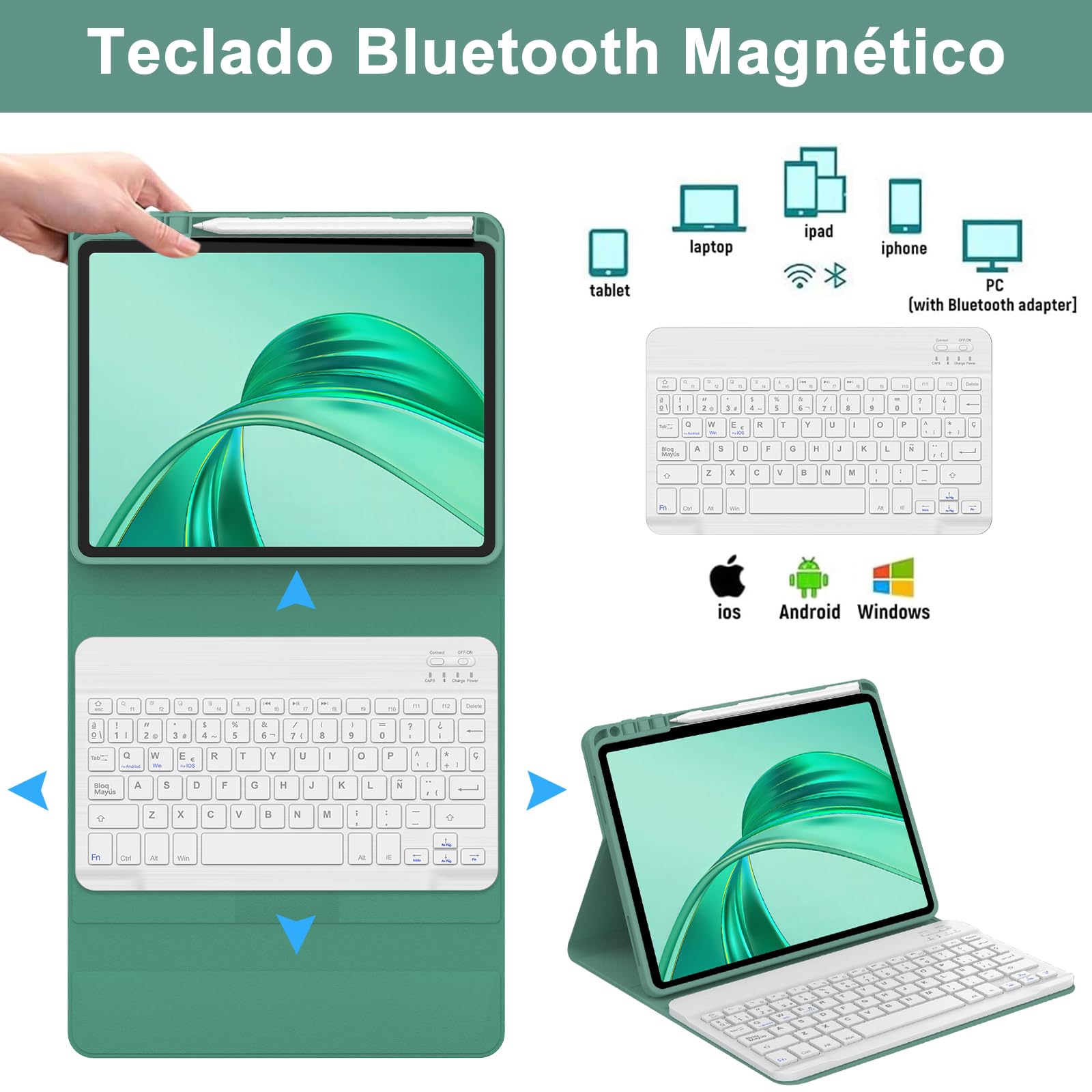 FOGARI Tastiera per Honor Pad X8a/X8b 11" 2025