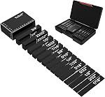 15Pcs Precision Setup Blocks Woodworking Tools, 4inch Aluminum Alloy Setup Blocks Height Gauge Set with Size Markings, Woodworking Measuring Tools for Router and Table Saw Accessories (Blue)