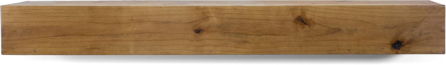 Dogberry Collections m-farm-7205-agok-none Modern Farmhouse Mantel Shelf, Aged Oak, 72"