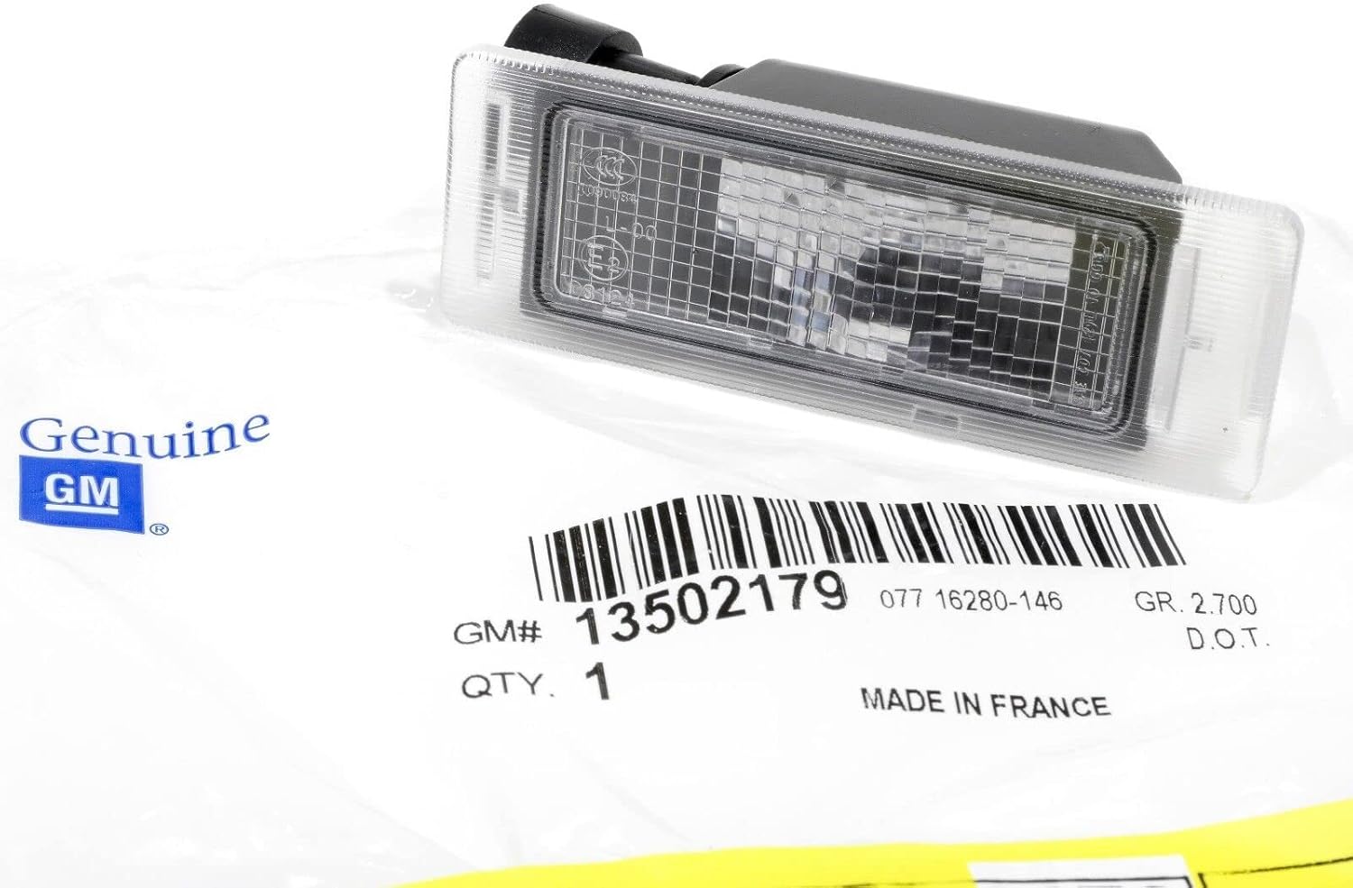 OEM NEW Rear License Plate Lamp Rear Right or Left 10-16 Corvette CTS 13502179