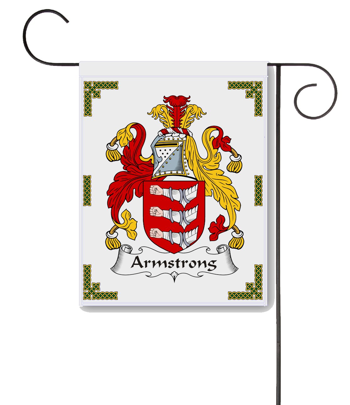 Armstrong Coat of Arms/Armstrong Family Crest 11 X 15 Garden Flag – Made in the U.S.A.