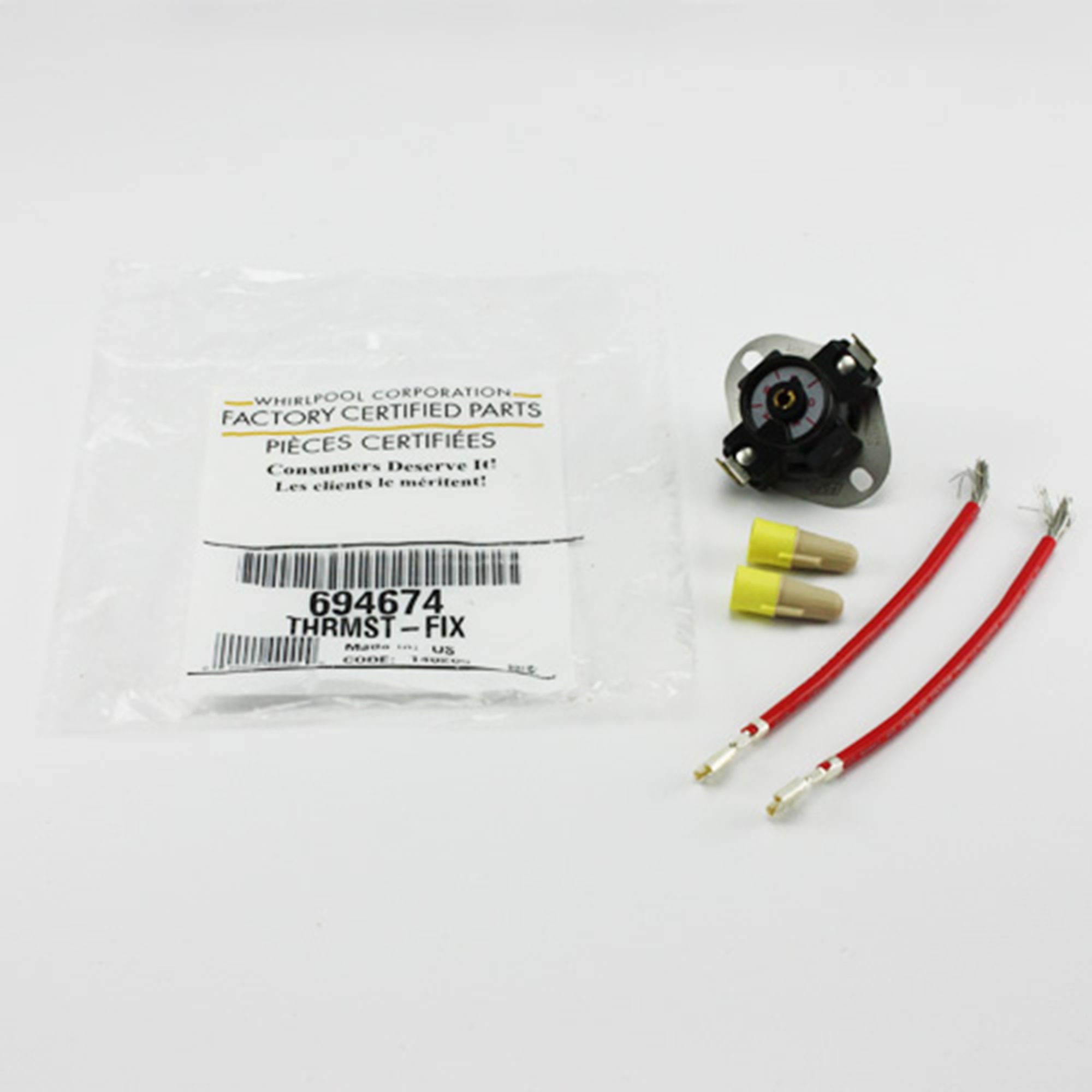 Amazon.com: Whirlpool 694674 Fixed Thermostat for Dryer : Appliances