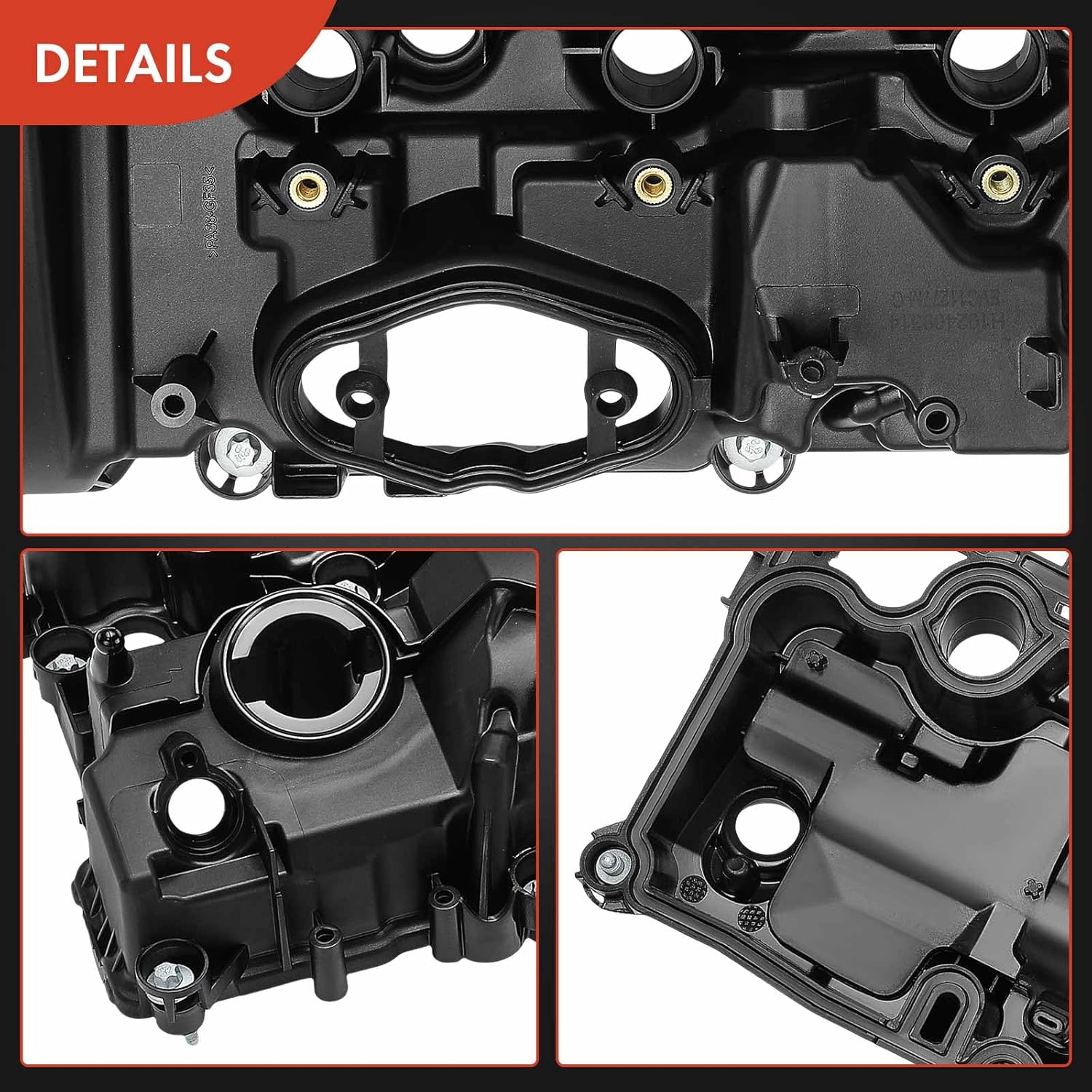 A-Premium Engine Valve Cover, with Gasket & Bolts, Compatible with Mini Cooper 2014-2019, Cooper Clubman 2016-2019, Cooper Countryman 2017-2019, L3 1.5L DOHC, Replace # 11127611277