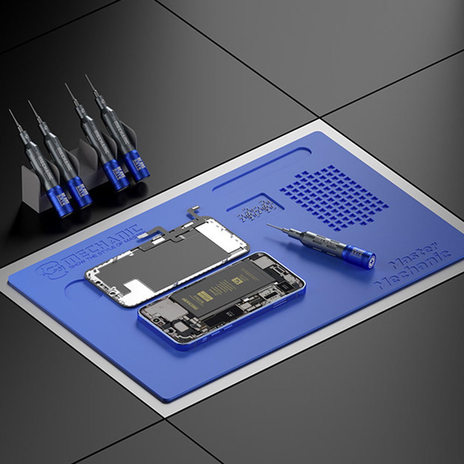 Juego de destornilladores 3D/2D con mango ergonómico, revestimiento anticorrosión para proyectos de trabajo, reparación de teléfono, destornillador mixto