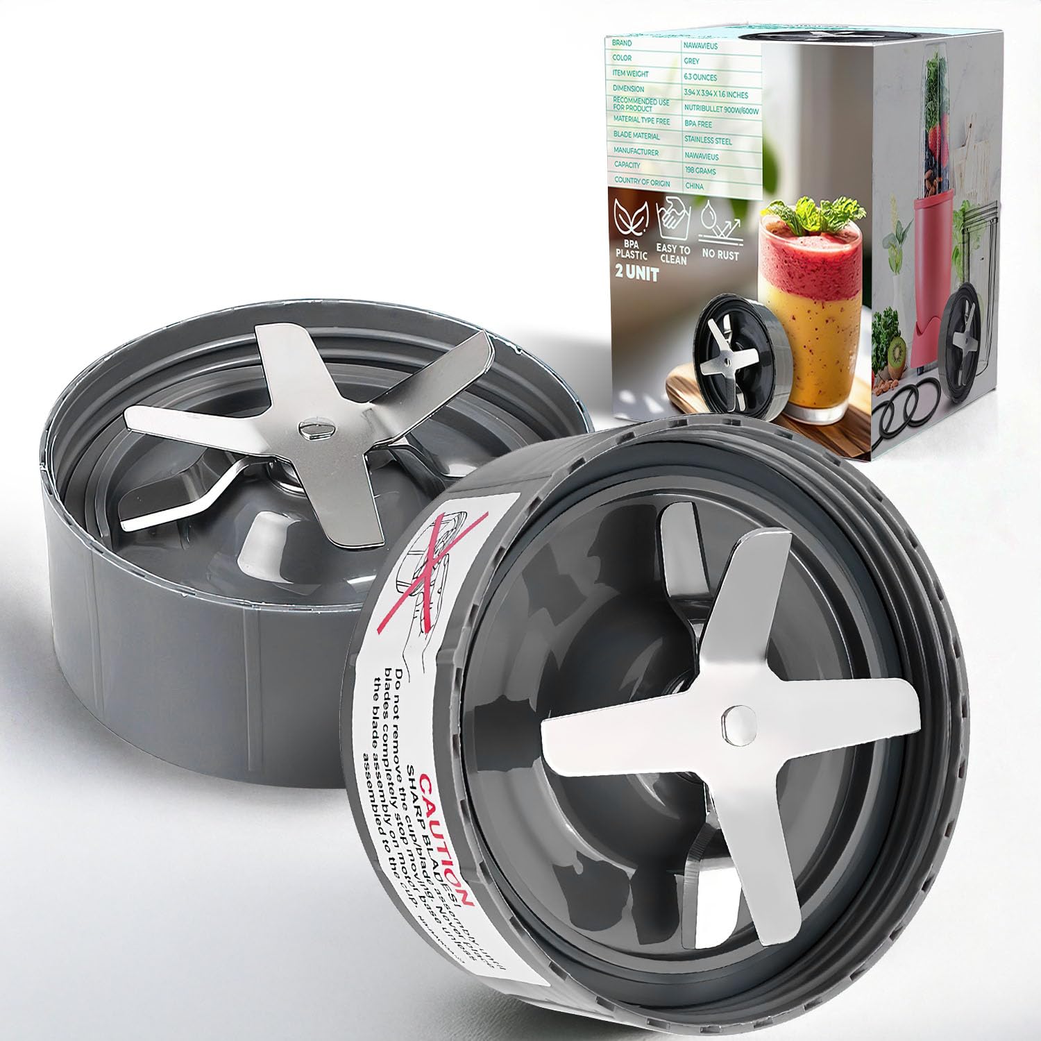 2-Packs Blade Replacement for Nutribullet Blade 900W /600 Nutribullet Blade Replacement Nutri Bullet Nutribullet Replacement Blade Nutribullet Blender Blade Replacement Nutribullet Replacement Parts