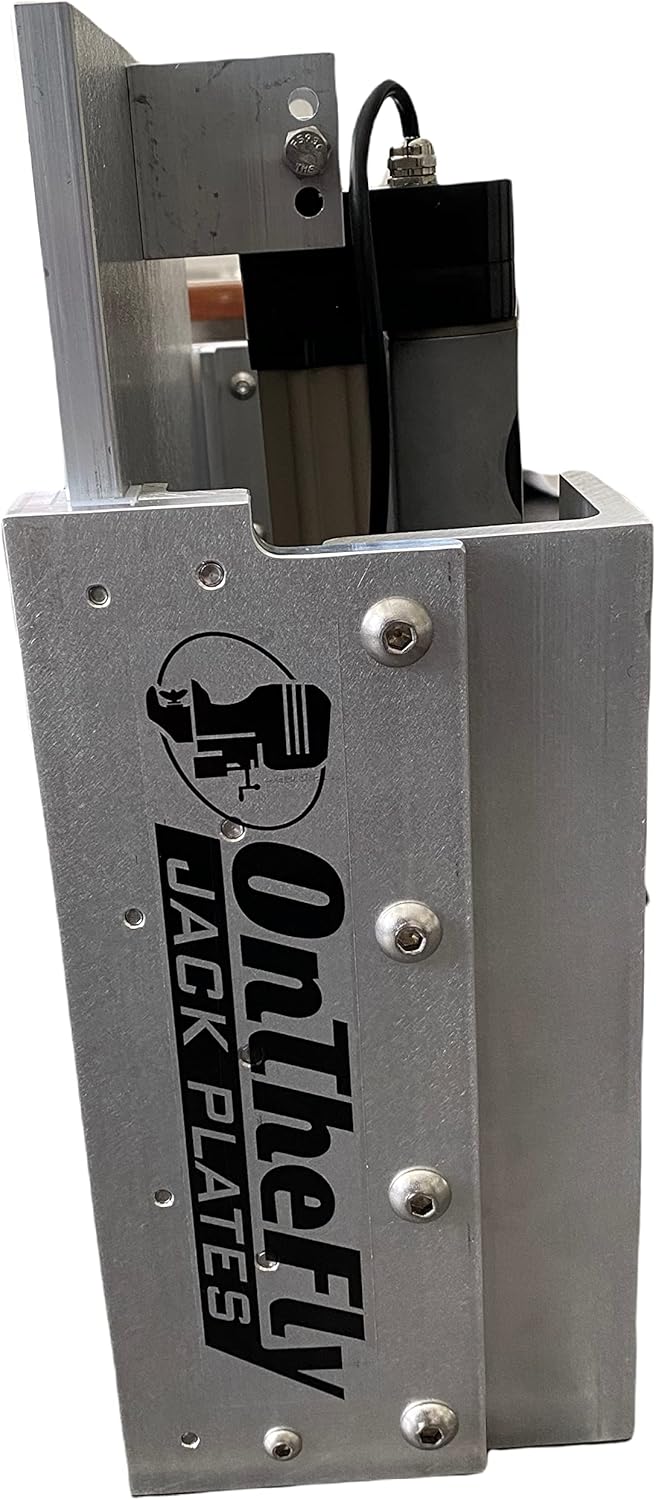 Adjustable Electric Boat Jack Plate – High Grade Marine Aluminum – Standard Unit - for up to 40hp Outboard Motors – by On The Fly Jack Plates