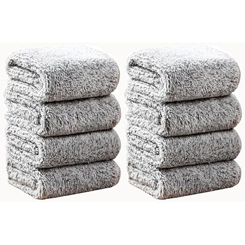 8 PCS Kitchen Towels Dish Towels, Reusable Cleaning Clothes, 10 X10 inches