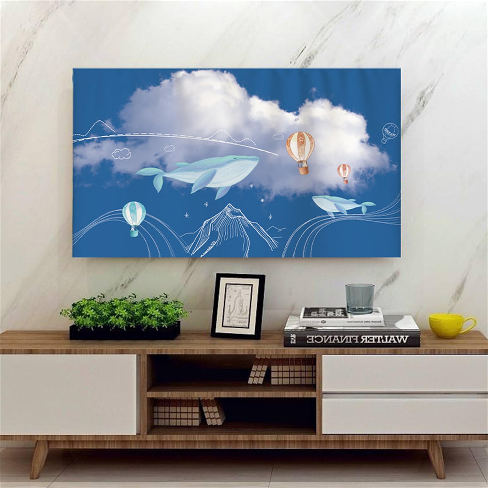 Treer TV Abdeckung Staubschutz - Universal Schutzhülle Für 22-75 Zoll Fernseher