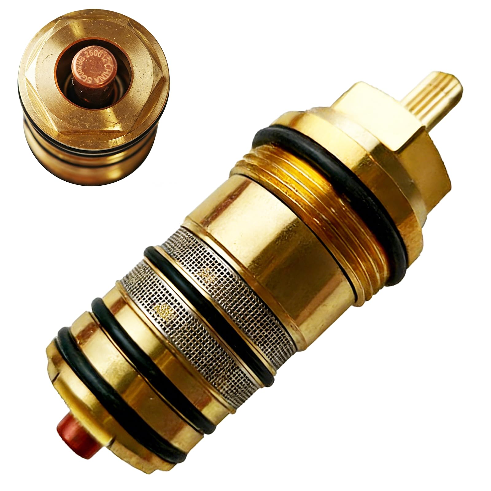 Thermostatic Cartridge 94282000 for Hansgrohe, Temperature Control Unit for Thermostatic Shower Mixer, Brass Thermostat Valve Core, Compatible Replacement