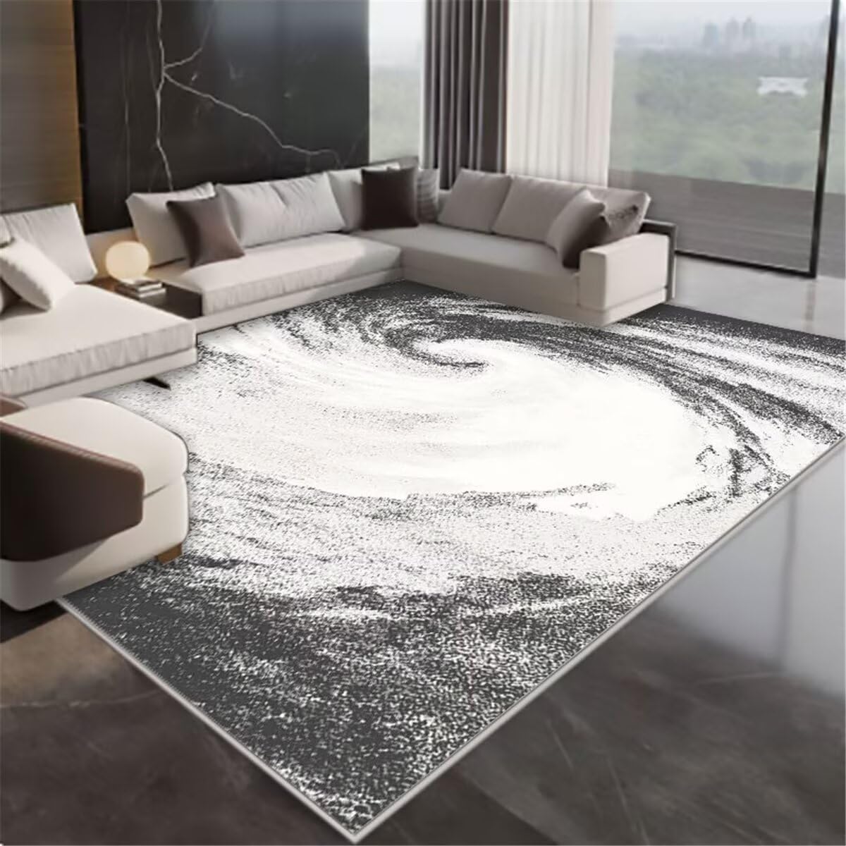 Tapis chambre fille gris 120x160cm de bureau insonorisé et antidérapant