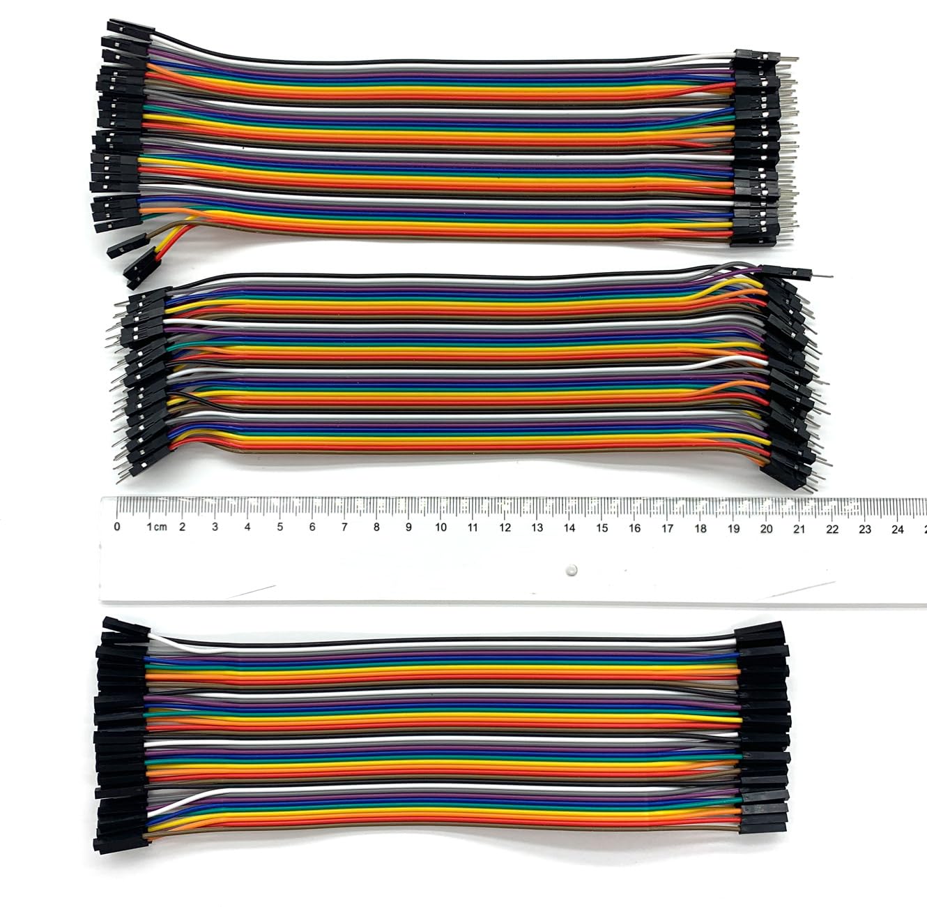40pcs Dupont Male Female 10cm / 20cm Jumper Wire Connectors Leads