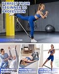 Resistance Bands Set – Resistance Band and Adjustable Ankle Exercise Bands with Cuffs Great Equipment for Training, Working Out, Yoga,Home Gym with Training Guidance & Carry Bag,Set of 8