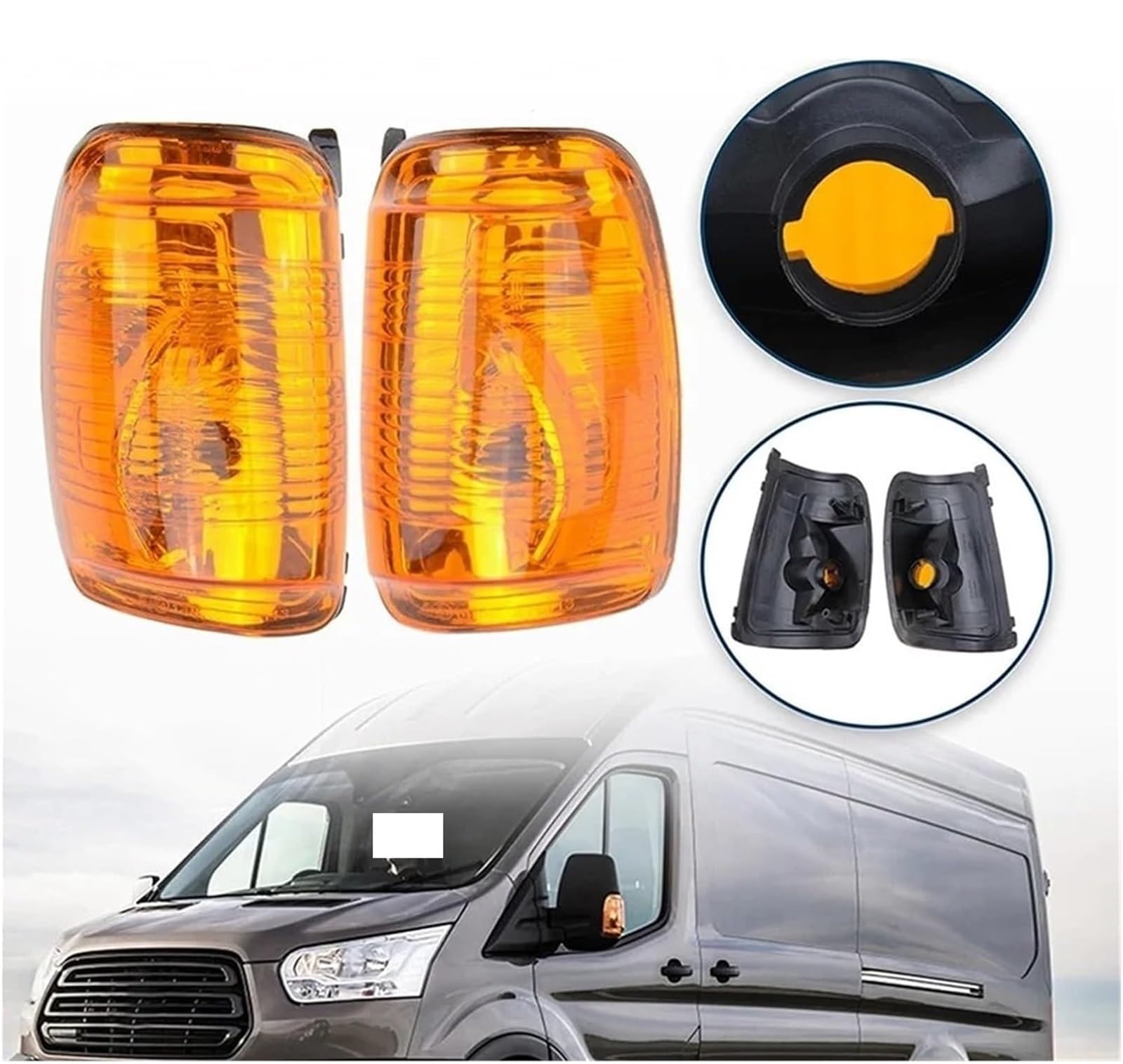 Auto-Seitenspiegel-Signalleuchte Seitenspiegel-Kontrollleuchte für Transit MK8 2014 2015 2016 2017 2018 2019(Set)