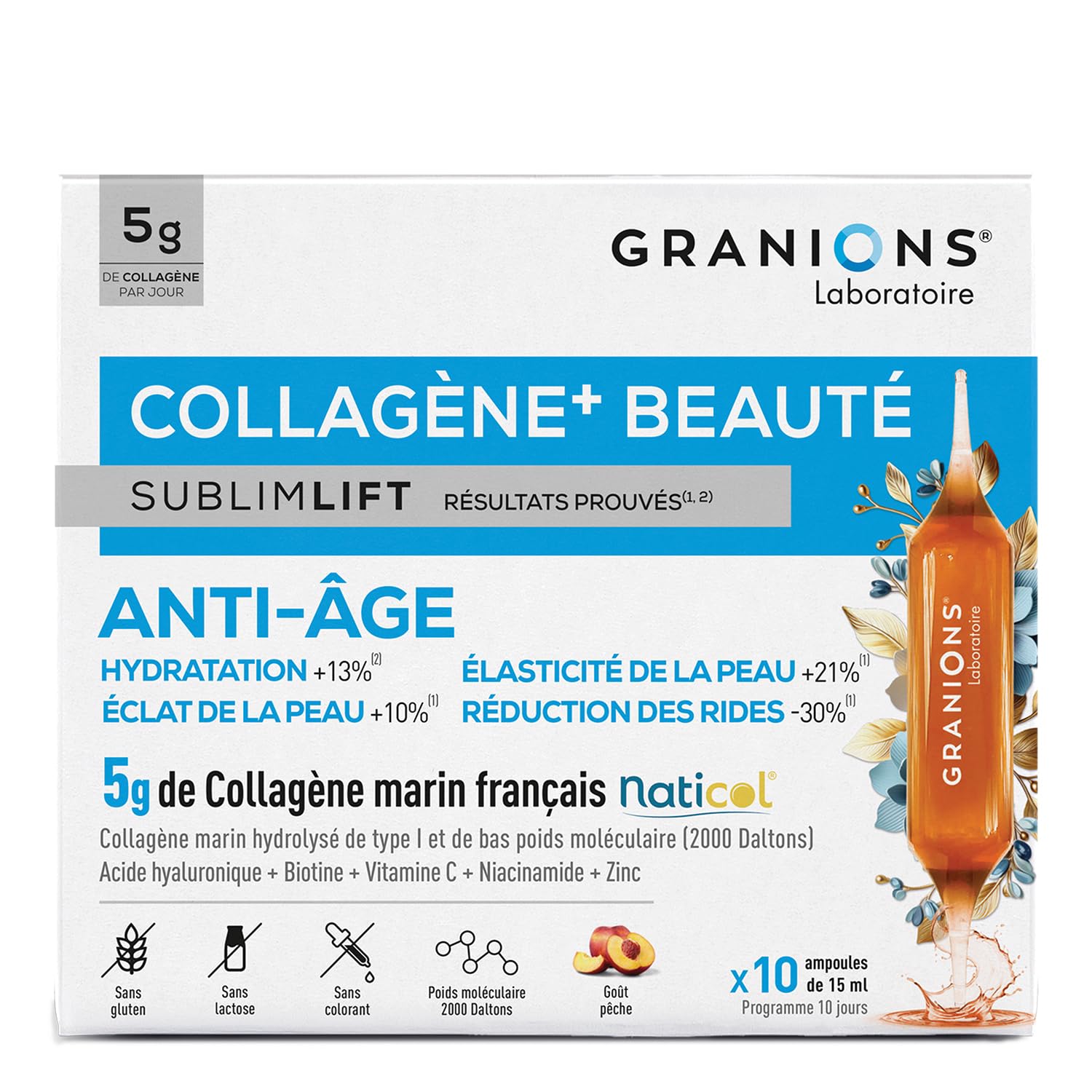 Granions Sublimlift Collagène+ Beauté - 10 ampoules