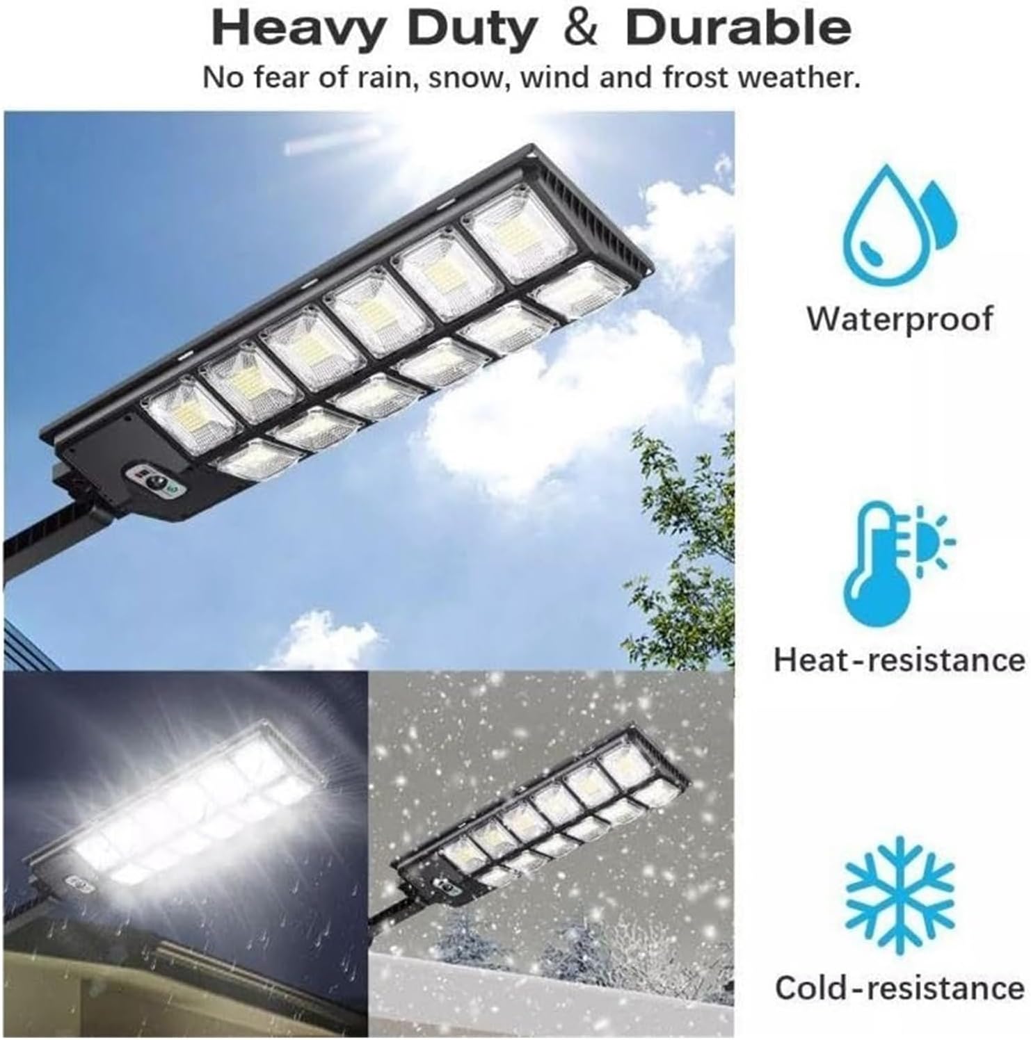 Solar Street Lights, Waterproof Street Lights Outdoor with Remote Control, for Outdoor Lighting for Yard, Shed, Barn, Driveway