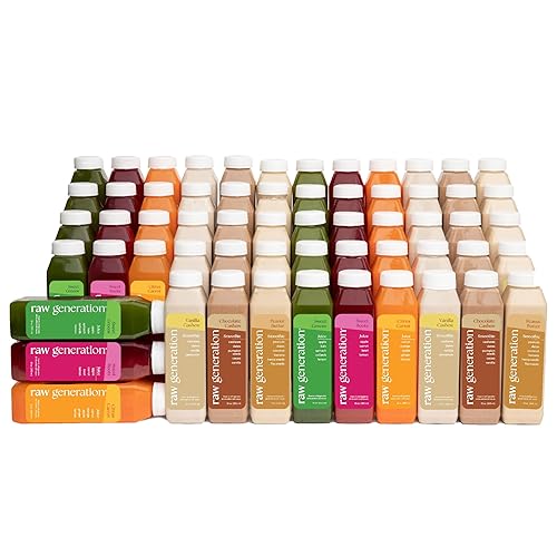 Raw Generation Limpieza de proteínas de 10 días - Limpieza de jugo con alto contenido de proteínas con batidos de proteínas sin lácteos y