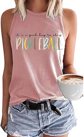 Women Pickleball Lover Shirt Summer Casual Sport Sleeveless Tank Top