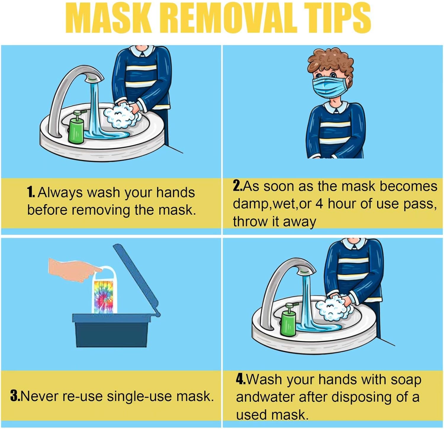 Exclusive Discount 🔥 50PCS Kids Disposable Face Mask ,Fashion Face Mask for Kids,Cute Cartoon Colorful Printed Dust Masks ,Childrens Safety Masks for Girls Boys Outdoor -1