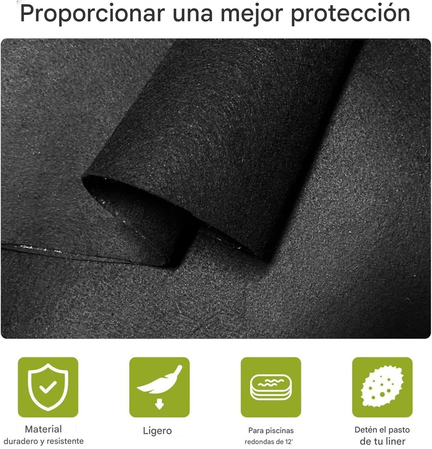 Alfombra Inflable Antideslizante Lavable | Base De Suelo Para Piscina Spa De 3,7 Metros en interior exterior jardín patio sendero piscina balcón terraza spa