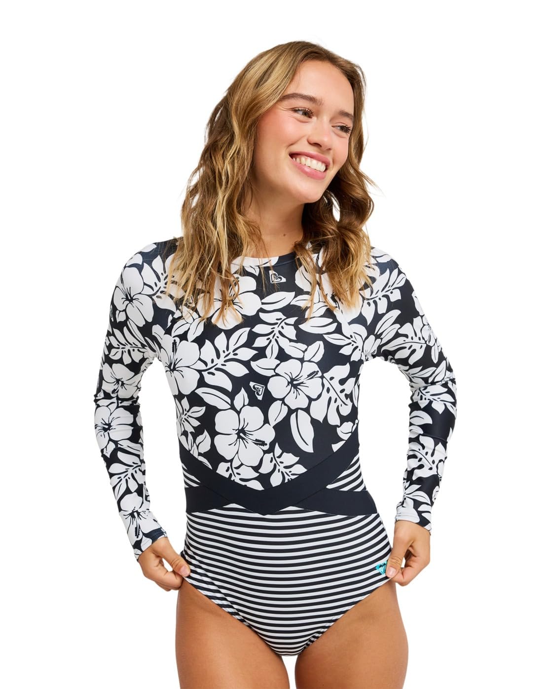 Roxy Summer Surf - Long Sleeve One-Piece Swimsuit - Women - Multi