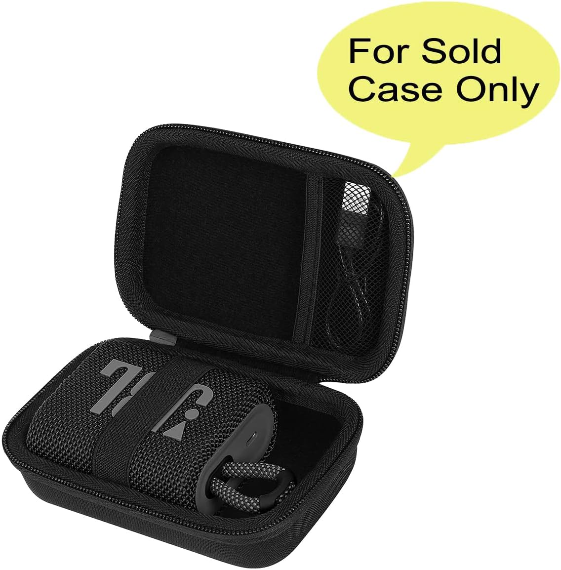 co2CREA Hard Carrying Case Replacement for JBL Go 4 Go3 Go 3 Eco Portable Speaker (Black Case) - Image 2