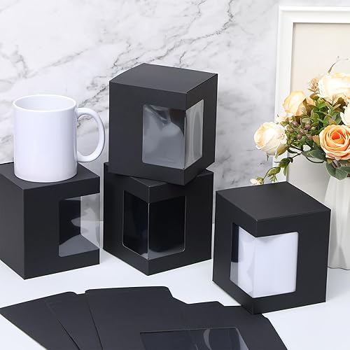 Miniatura 5 de Harloon Paquete de 36 cajas de tazas para regalos, cajas de tazas de café, cajas de regalo para envío de tazas de sublimación, caja de embalaje de