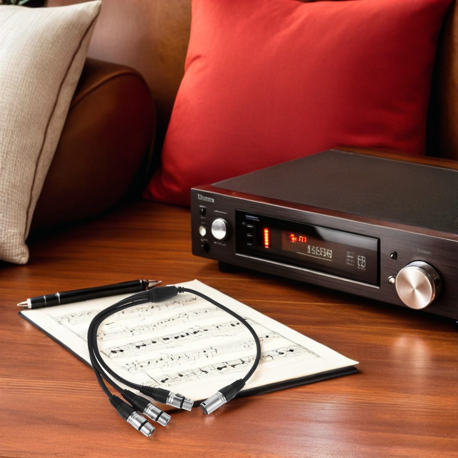 Cavo Splitter Audio Xlr 06 M da 1 Maschio a 3 Femmine Cavo Microfono Bilanciato Connettore Xlr Set 2 Pezzi per Studio Eventi Live e Podcasting