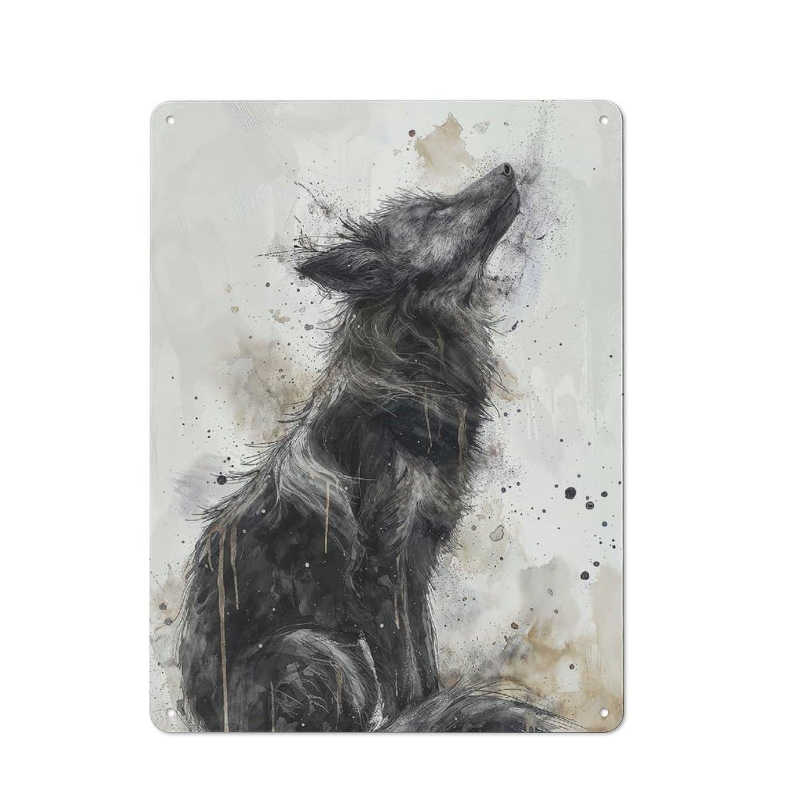 Junmoney Howling Essence Tin Wall Plaque With Design 40X30cm, Country Vintage Cottage Wall Art For Kitchen, Cottage, Porch Or Garden Room