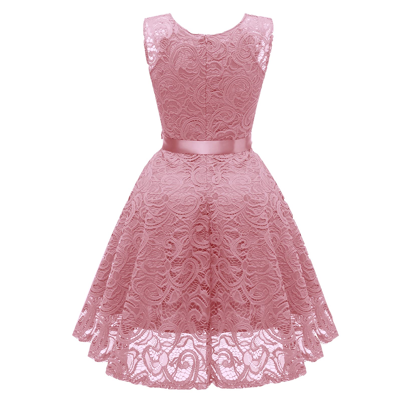 Vestido de gasa de malla de encaje sexy para mujer, vestido de noche de manga 3/4, vestido de noche con cuello en V, vestido de fiesta casual