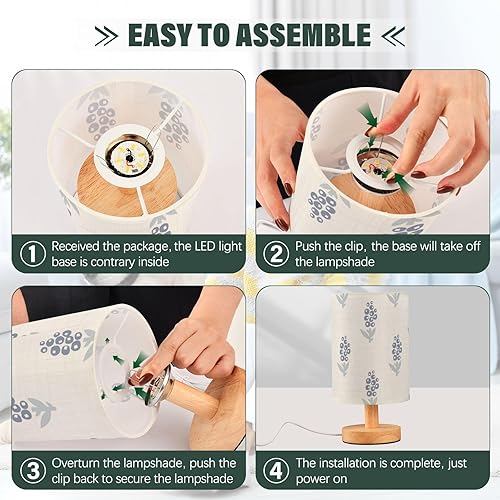 Miniatura 4 de Desk Lamps Led Lamps Trendy Floral French Blue Night Lights for Boys Bathroom