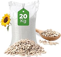 20kg Sunflower Hearts Wild Bird Food - Sunflower Seeds for Garden wild Birds - Just Green