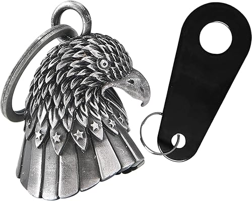 Vista 16 de Dream Apparel Campana de motocicleta para motociclistas, mujeres y hombres, con percha, campana de motociclista para ciclistas, campana de buena