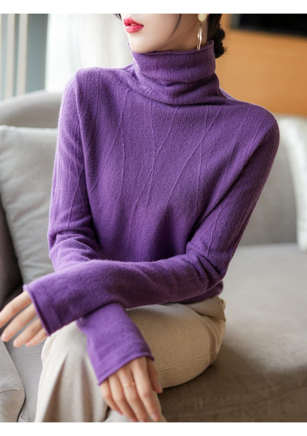 TICTICMIMI Sweat-shirt Décontracté à Manches Longues Pour Femme