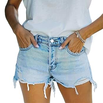 パンツ ANDWANG fringe denim short pants The Edge Of Fringe High Waist Denim Shorts | Windsor