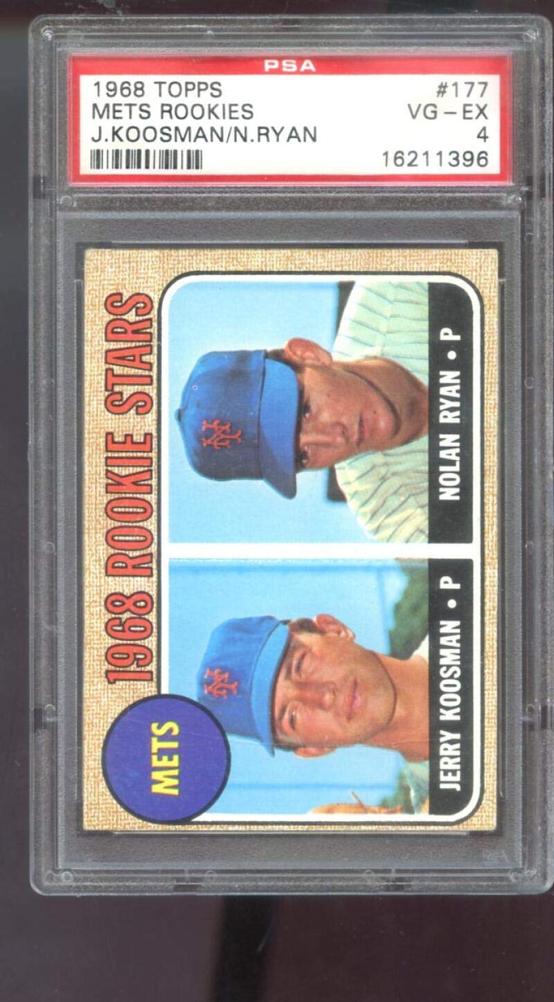 シングルカード PSA 8 1968 Topps #177 Nolan Ryan NOLAN RYAN 1968 ROOKIE SIGNED TOPPS 1968 RC CARD #177