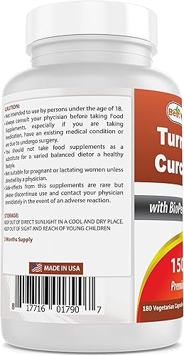 Miniatura 3 de Curcumina de cúrcuma 1500 mg y complejo B-100