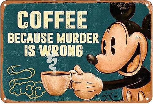 Letrero de metal para barra de café letreros de metal vintage decoración de pared carteles divertidos letreros de lata para el hogar decoración de