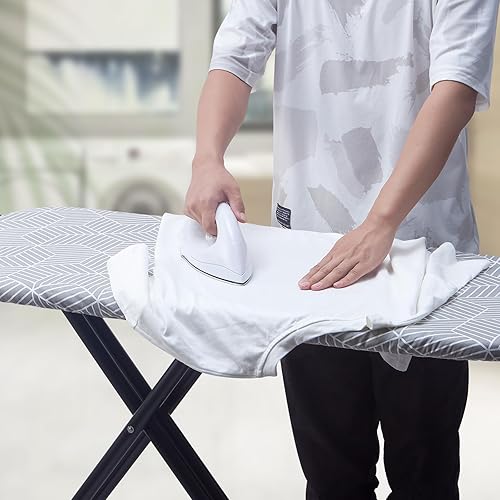 Miniatura 2 de Seiritex Funda para tabla de planchar de 18 x 54 pulgadas, reflectante al calor con cierres de velcro, acolchado grueso con bordes elásticos,