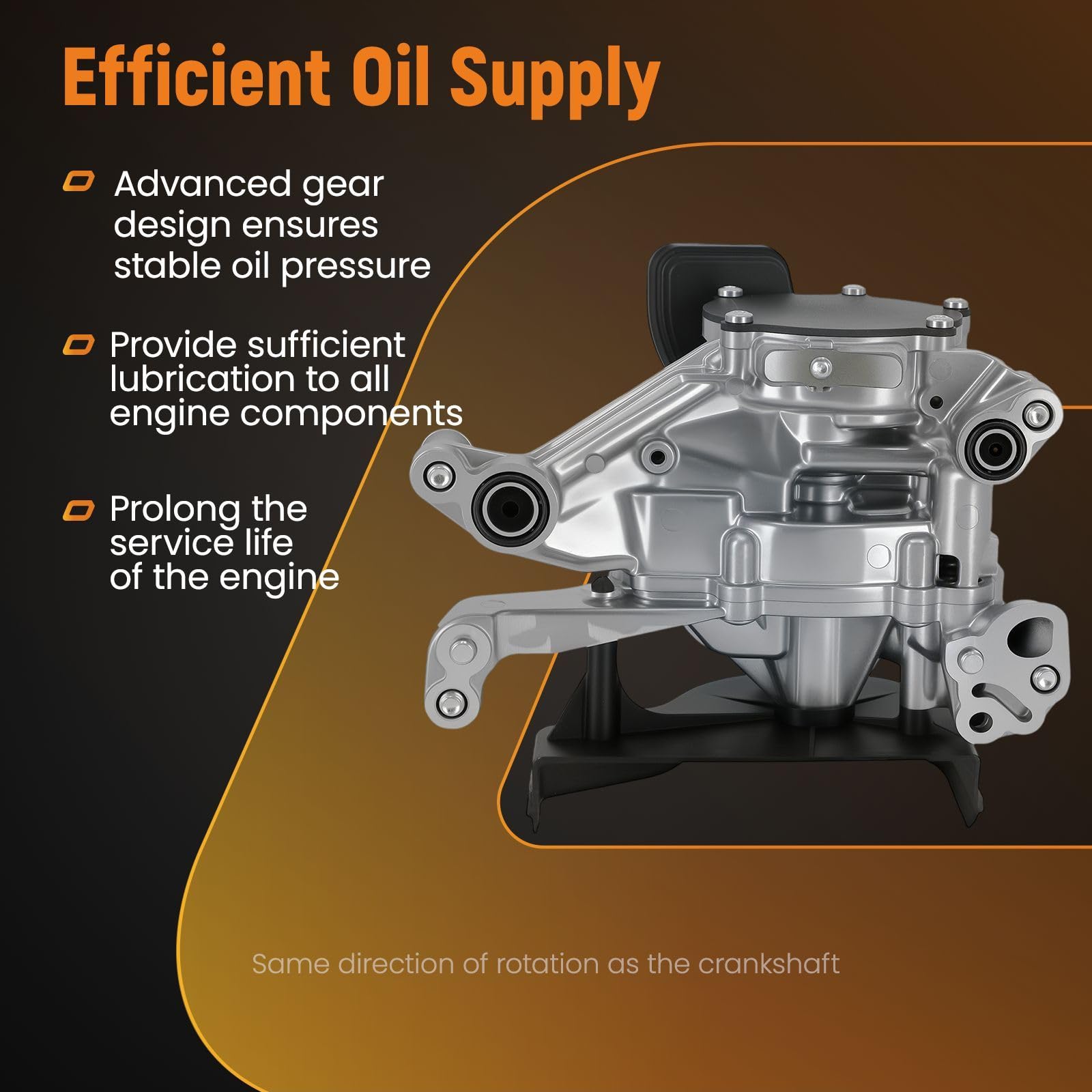 maXpeedingrods Pompa olio motore in alluminio per Opel Mokka Astra K Insignia A B