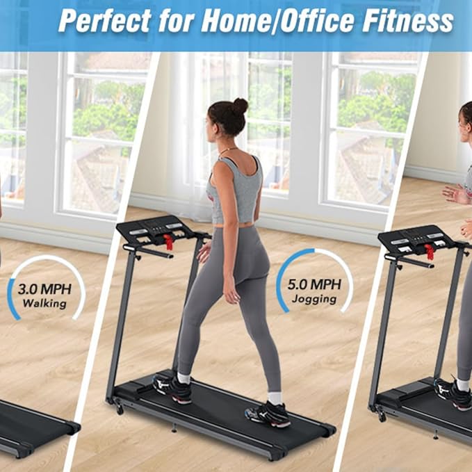 Caminadora Plegable para Casa y Oficina KCSWKJ 2.5HP Inclinación miniatura 5