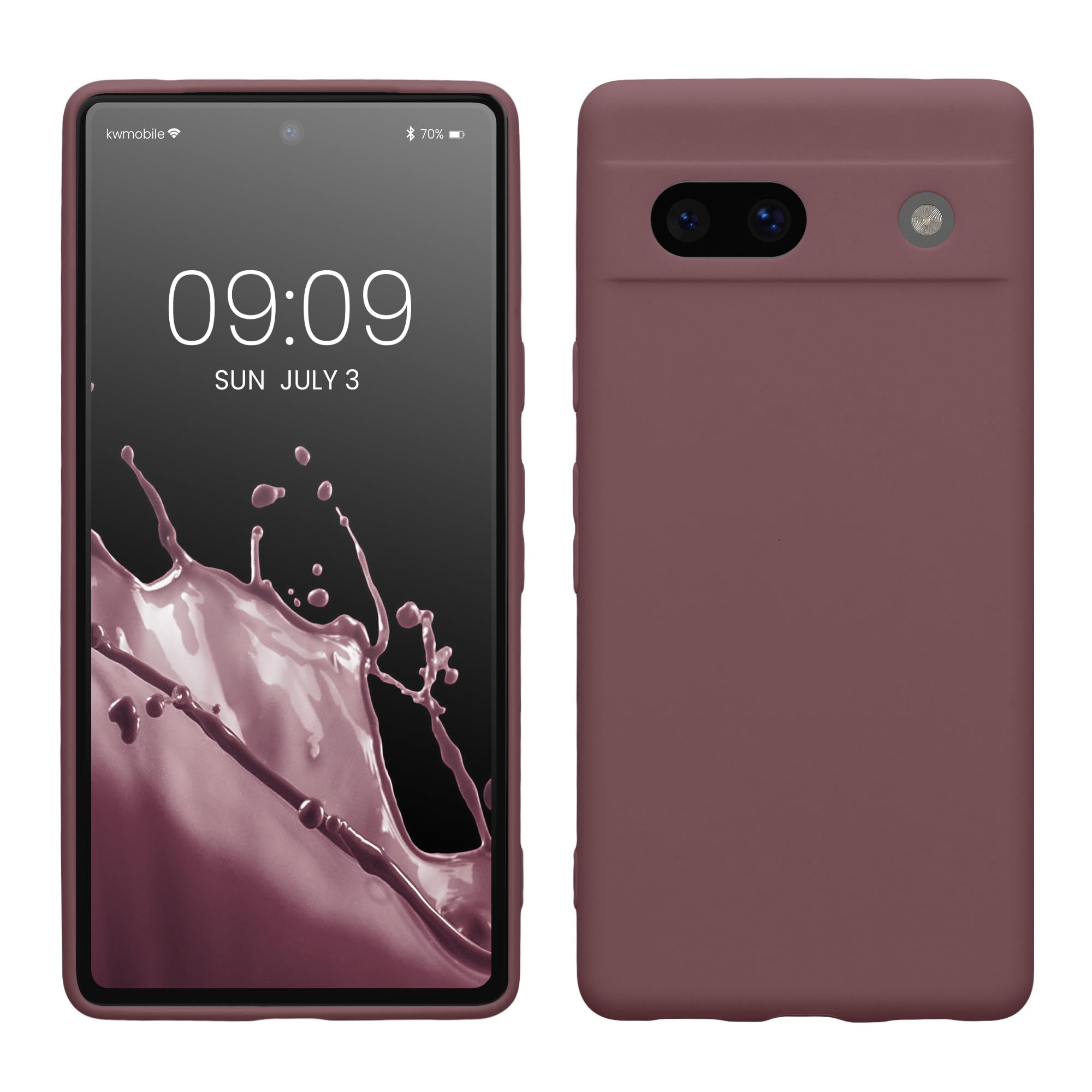 Custodia In Legno Naturale Per Google Pixel 7a Con Cordino - Kwmobile - 2