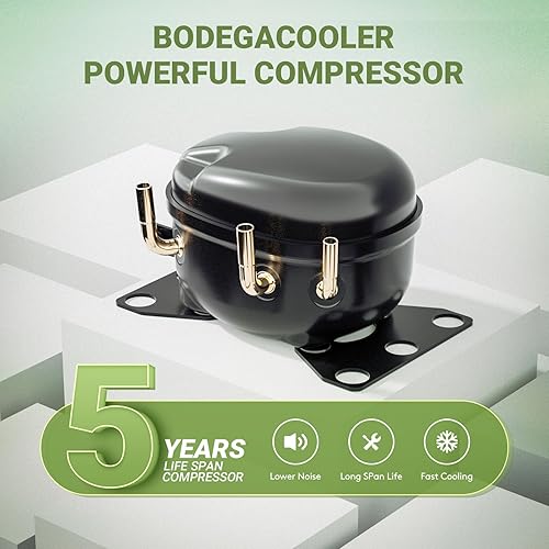 Miniatura 8 de BODEGA COOLER Refrigerador de coche de 12 voltios, refrigerador de coche de 34 cuartos (32 L) zona dual, congelador portátil de 12 V, control de