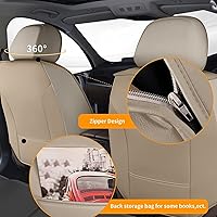 Vista 2 de Fundas de asiento de coche para Buick Lucerna 2006-2011, piel sintética, impermeables, 2 asientos delanteros, accesorios interiores, funda