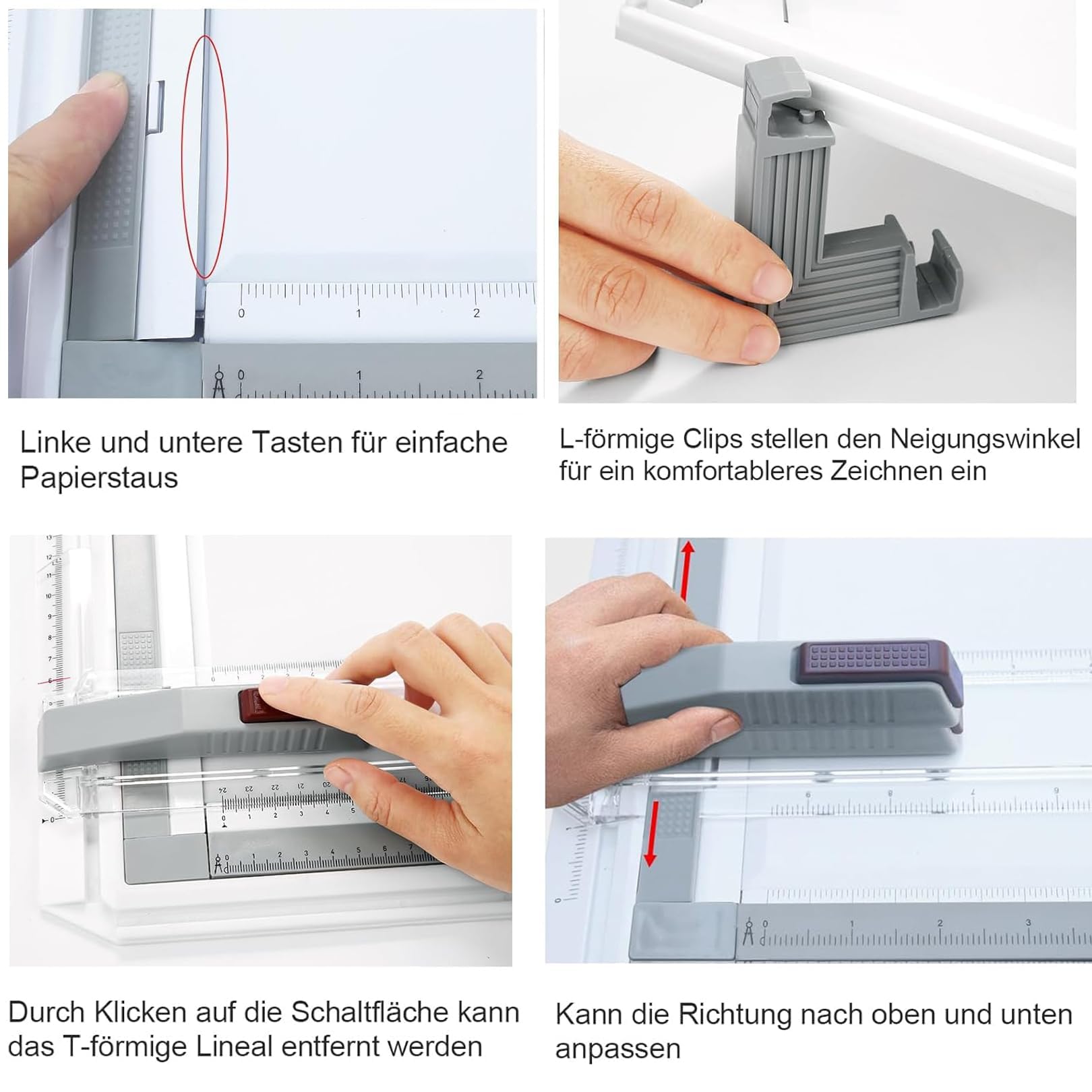 Tablero de Dibujo A3 Multifuncional, Geo-Board Drawing Board, Regla de Dibujo con Movimiento Paralelo y ángulo de Medición Ajustable para Estudiantes, Ingenieros, Arquitectos