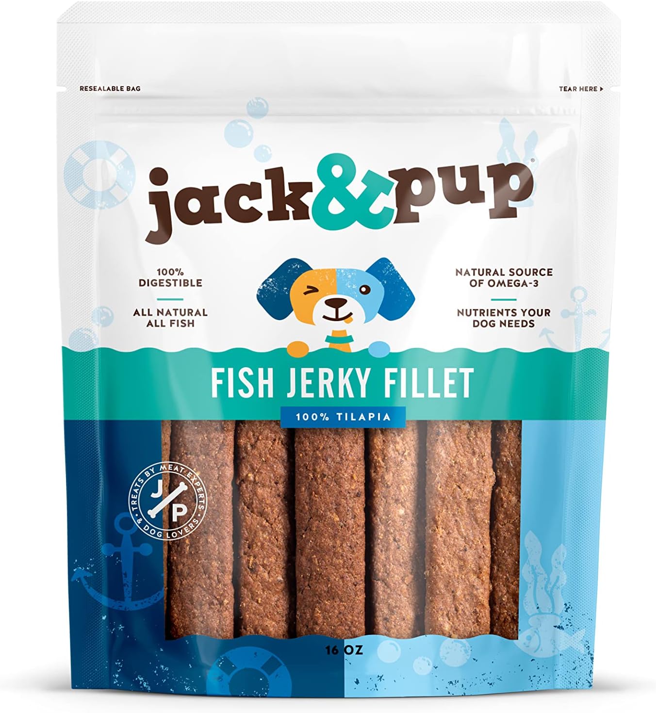 Jack&Pup Jerky Dog Treats Natural and Organic Training