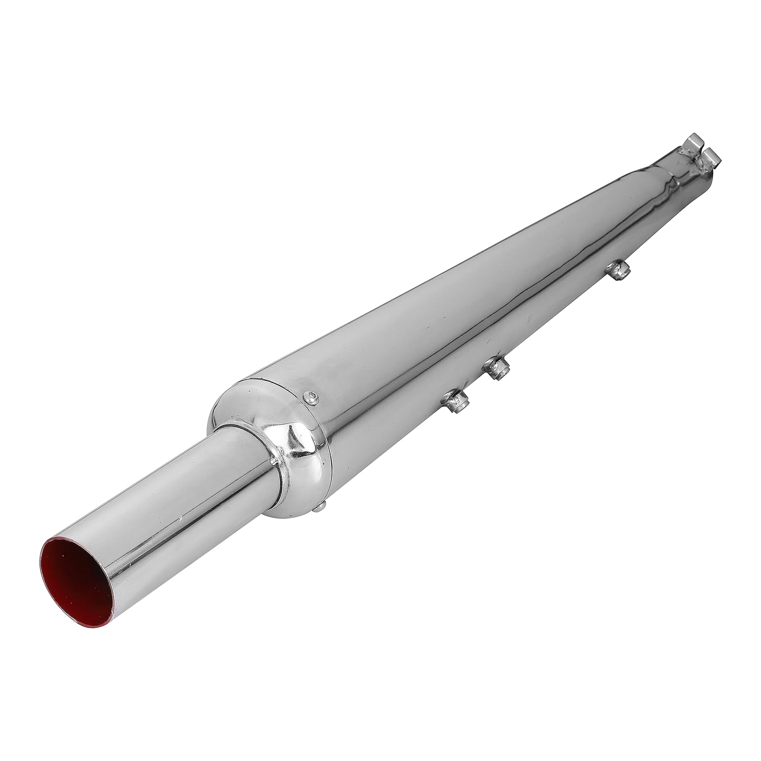 WORDZ Goldstar/Gold Star Glasswool Chrome Exhaust silencer for Bike