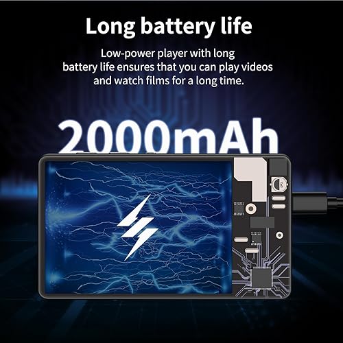 Miniatura 2 de Reproductor de música de 80 GB, reproductor MP3 y MP4 con Bluetooth y WiFi con pantalla táctil IPS de 4 pulgadas, reproductor de audio digital M503