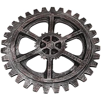 Amazon Com Simdoc Vintage Steampunk Gear Wheel Retro Wooden Gear